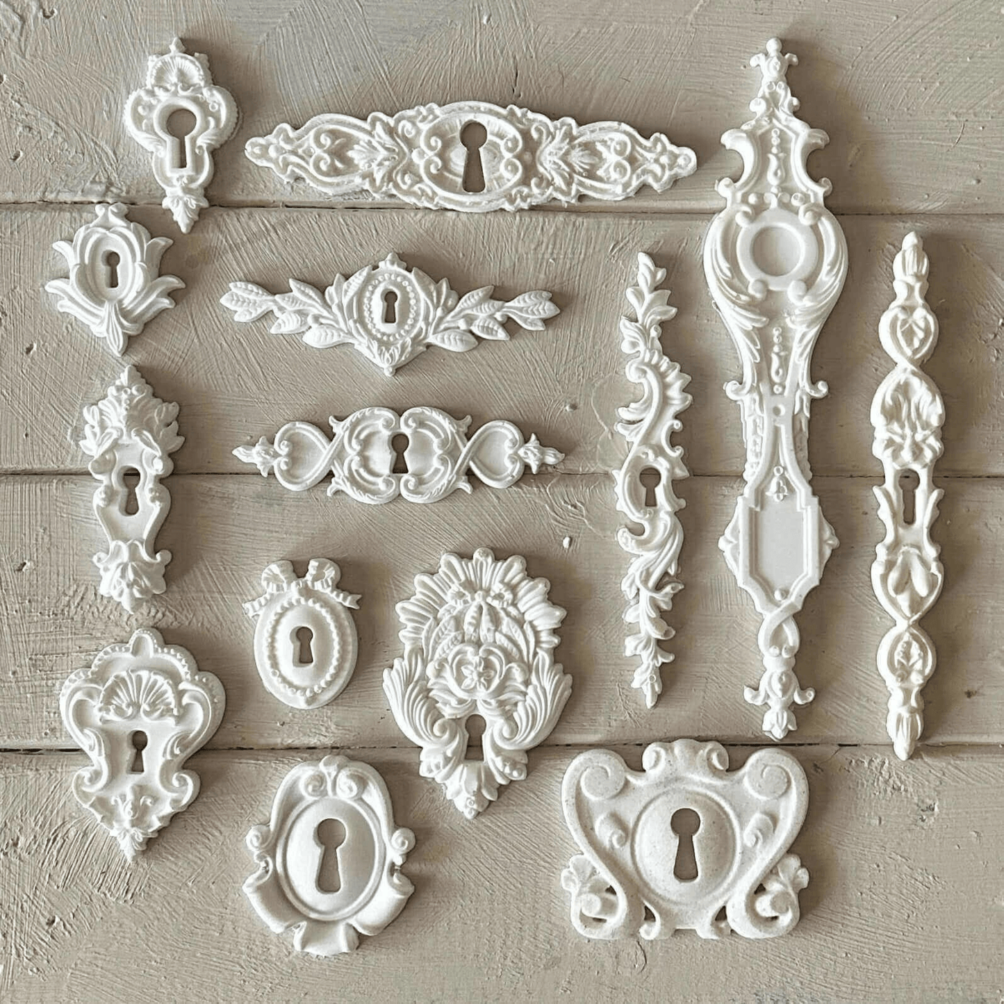 Keyhole Applique 006 – Resin Escutcheon for Furniture & Crafts