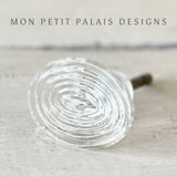 Fluted Glass Door Knob