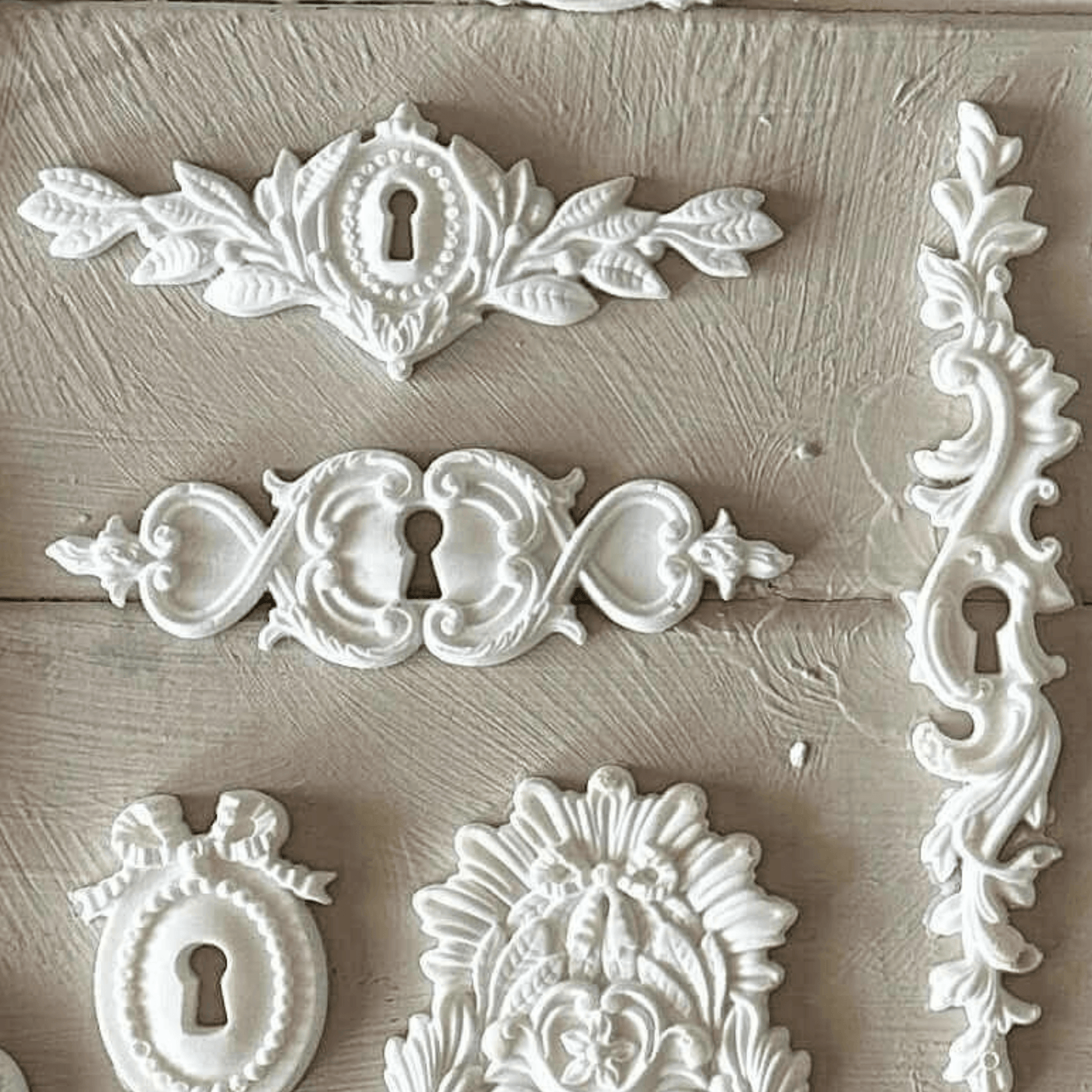 Keyhole Applique 005- Resin Escutcheon for Furniture & Crafts