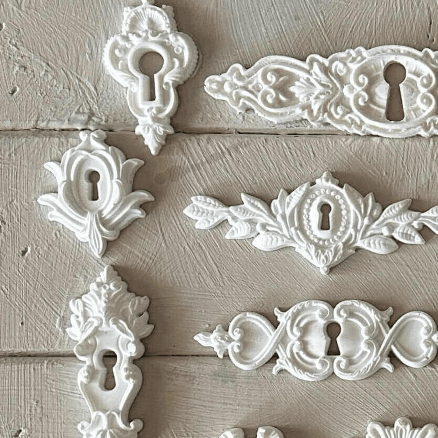 Keyhole Applique 003 - Resin Escutcheon for Furniture & Crafts