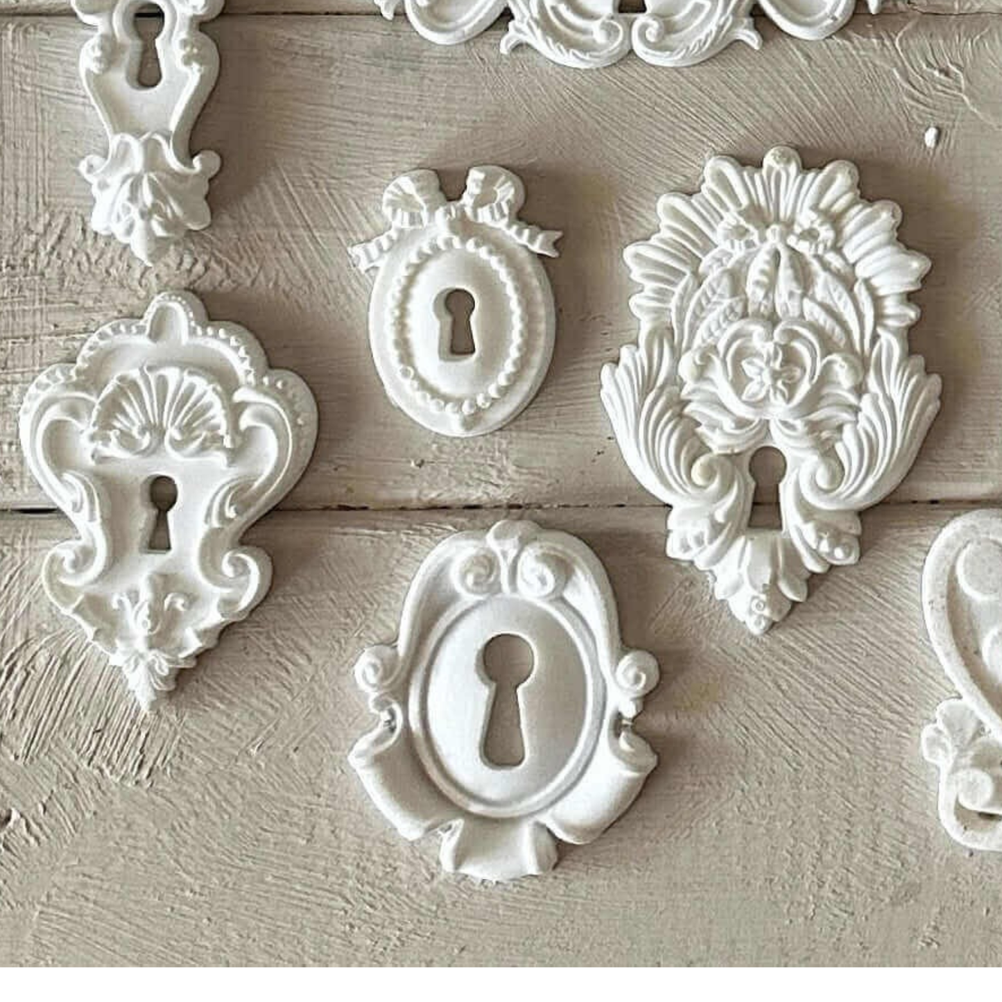 Keyhole Applique 013 – Resin Escutcheon for Furniture & Crafts
