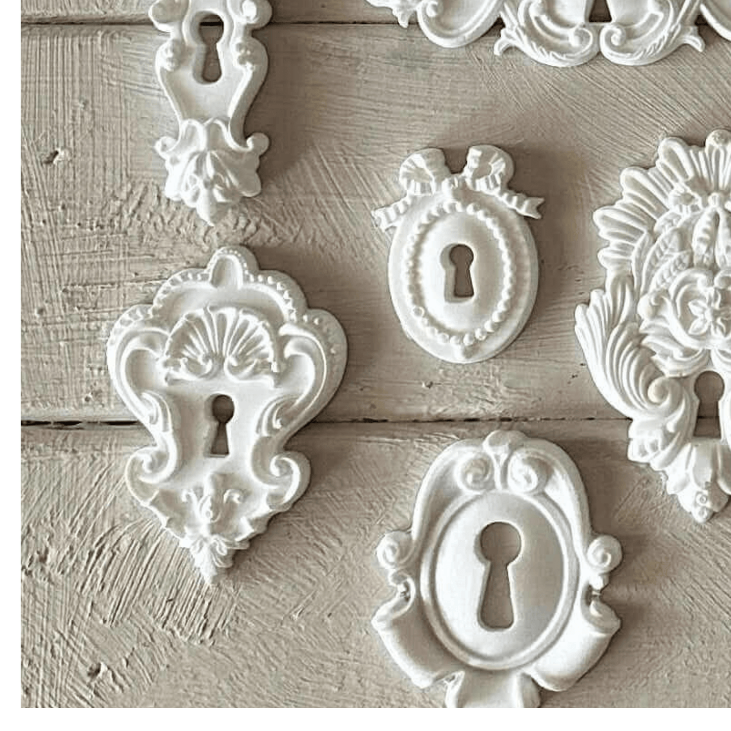 Keyhole Applique 012 – Resin Escutcheon for Furniture & Crafts