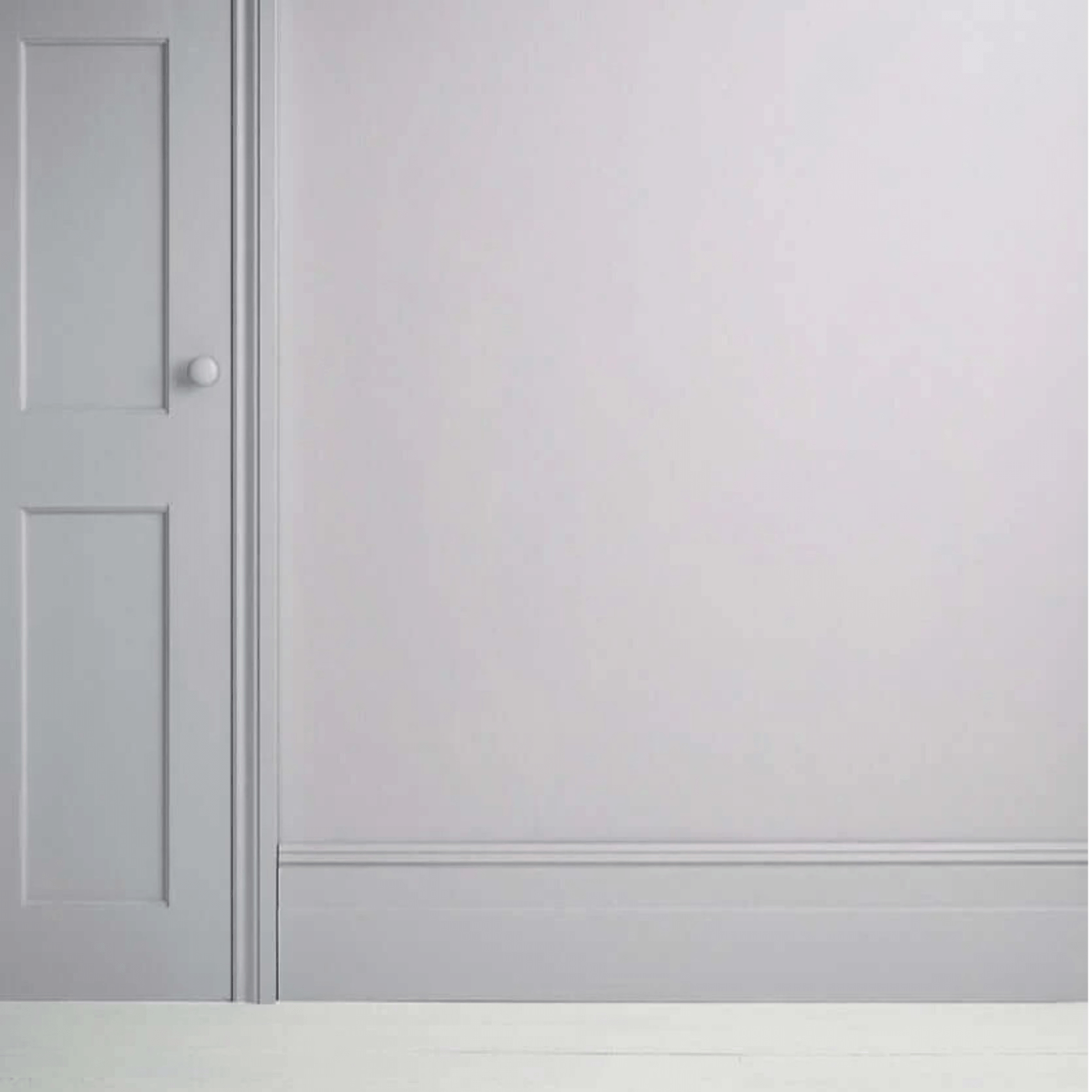 Chicago Grey - Annie Sloan Satin Paint on skirtings and millwork, showcasing a clean and modern aesthetic.
