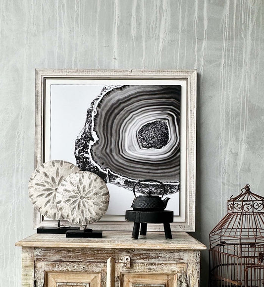 Monochrome Agate Serenity Wall Art