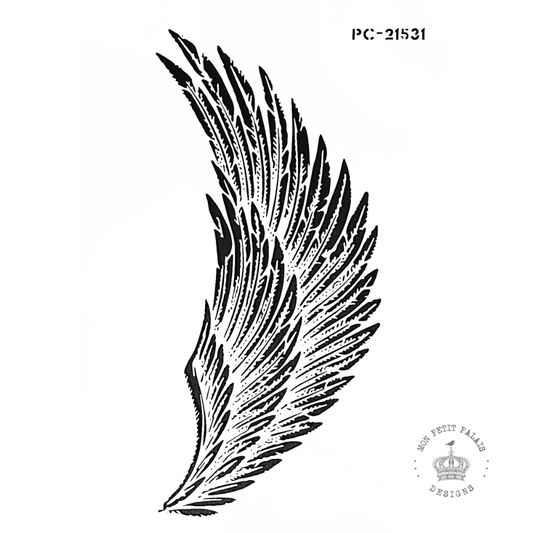 Angel Wing Stencil A4