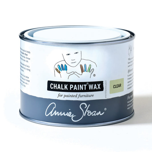 500ml tin of Annie Sloan Chalk Paint Wax Clear, perfect for smaller furniture projects needing a protective and professional finish.