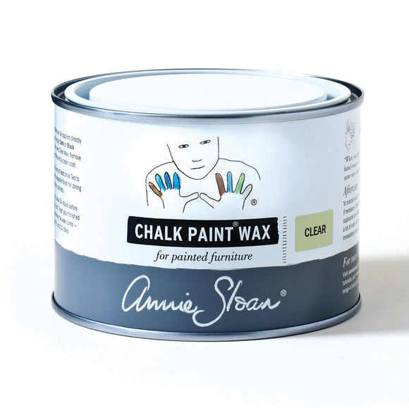 500ml tin of Annie Sloan Chalk Paint Wax Clear, perfect for smaller furniture projects needing a protective and professional finish.