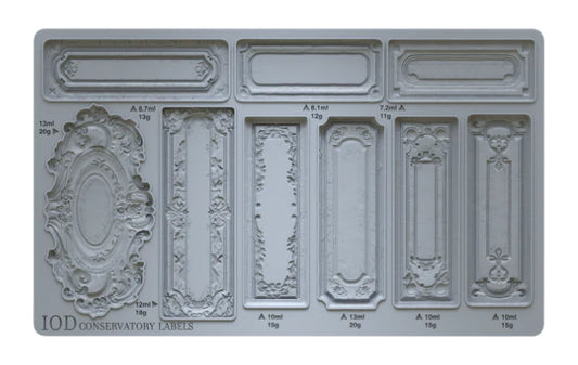 CONSERVATORY LABELS 6X10 IOD MOULD™