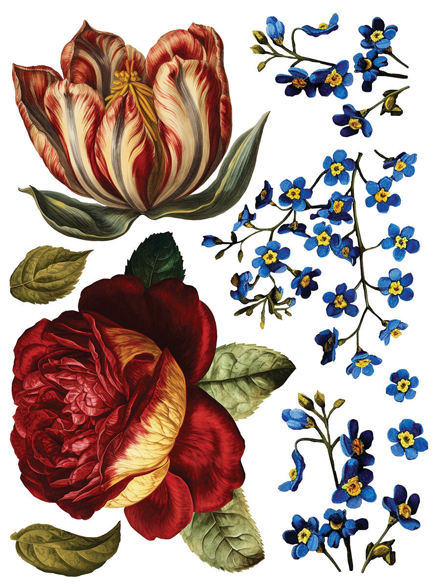 NEW IOD DECOR TRANSFERS™ Collage De Fleurs - Mon Petit Palais Designs