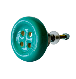 Cute As A Button Seafoam Knob