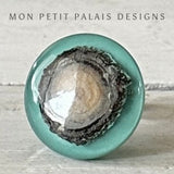 Seafoam Wood & Resin Knob