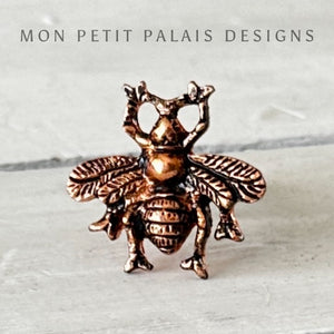 Copper Queen Bee Door Knob