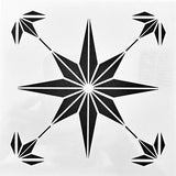 Ava Modern Farmhouse Star Pattern Stencil