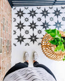 Ava Modern Farmhouse Star Pattern Stencil