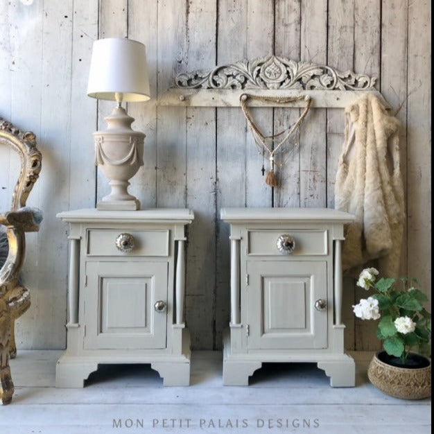 Annie Sloan Satin Paint Bedside Tables