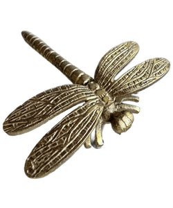 Dragonfly Gold Metal Knob