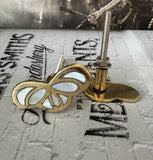 Brass & Mother of Pearl Bow Knob