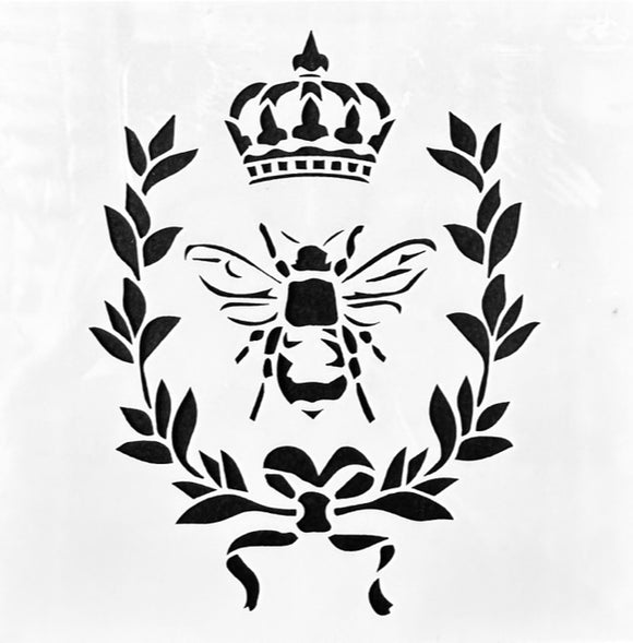 Bee Wreath Crown Stencil