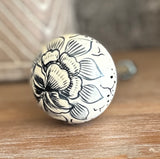 Navy & Cream Boho Knob