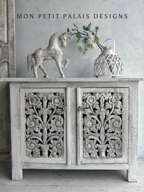 Aria Bohemian Luxe Carved Cabinet