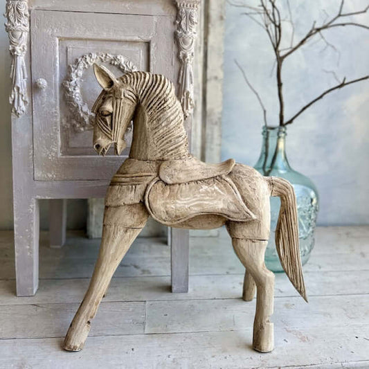 Cheval Vintage Hand Painted Horse