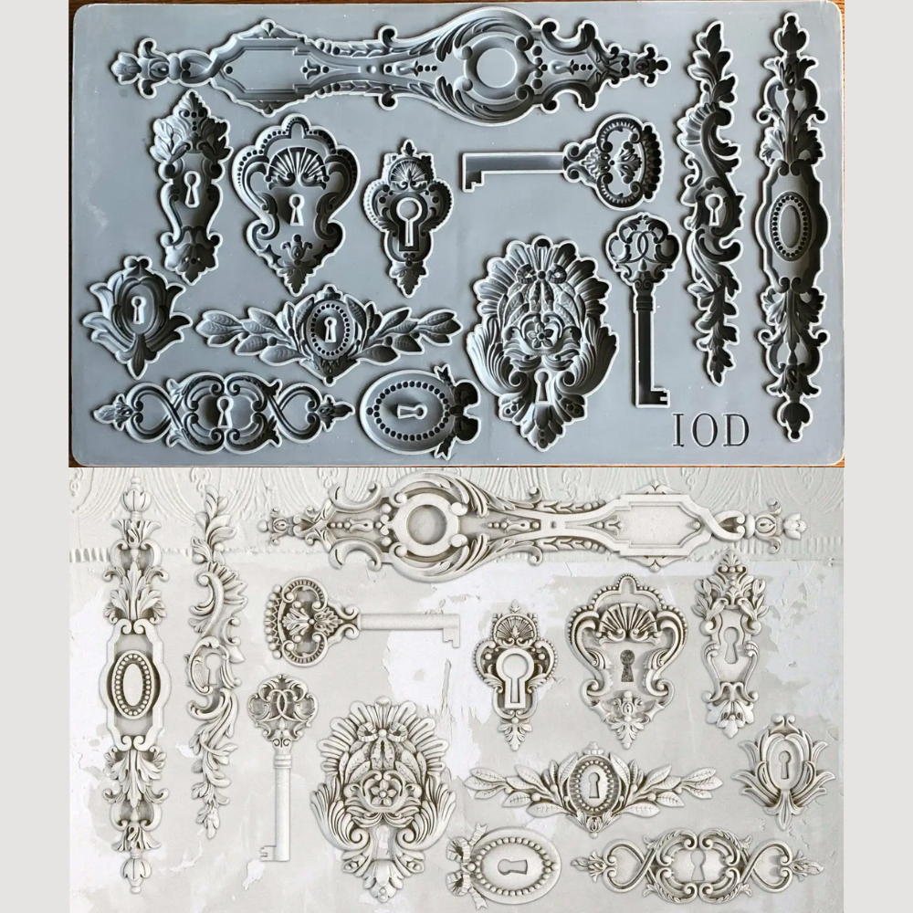IOD Lock & Key Decor Mould™ 6 x 10