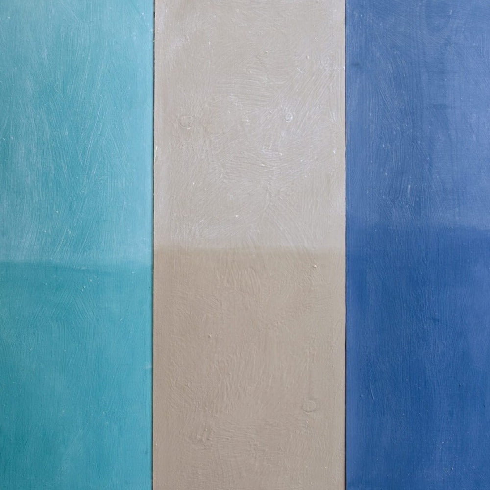 White Wax on Provence Country Grey and Napoleonic Blue