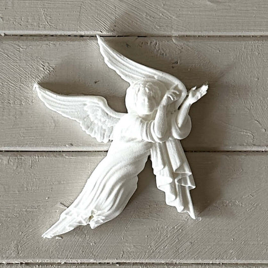 Angel 002 left - Resin Applique for Furniture & Craft Projects