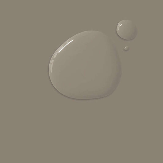 French Linen - Annie Sloan Satin Paint color swatch showcasing warm grey with brown undertones.