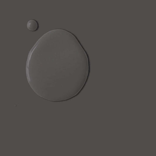 Graphite - Annie Sloan Satin Paint swatch showcasing a dark grey color resembling chalkboards.