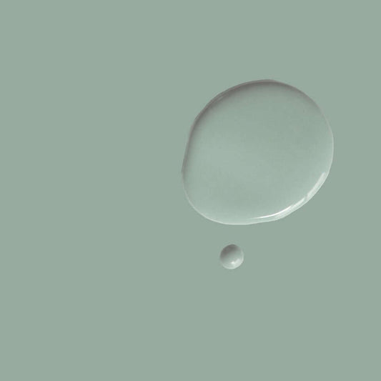 Pemberley Blue - Annie Sloan Satin Paint sample showcasing its refined pastel blue color, perfect for stylish interiors.