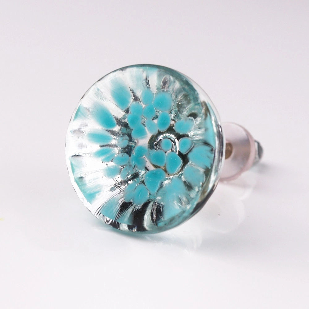 Celeste Blue Glass Knob.