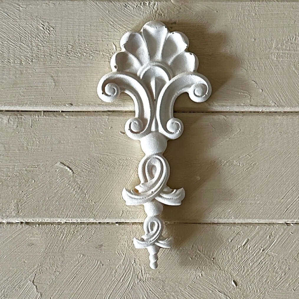 Drop 007 - Resin Applique for Furniture & Crafts displayed on a wooden background, featuring clean lines and gentle curves.