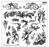 New - CLASSICAL CHRISTMAS  12×12 IOD DECOR STAMP™