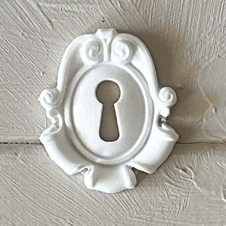 Keyhole Applique 001 - Resin Escutcheon for Furniture & Crafts