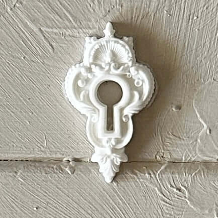 Keyhole Applique 006 – Resin Escutcheon for Furniture & Crafts
