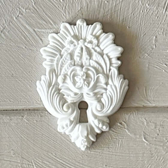 Keyhole Applique 007 - Resin Escutcheon for Furniture & Crafts