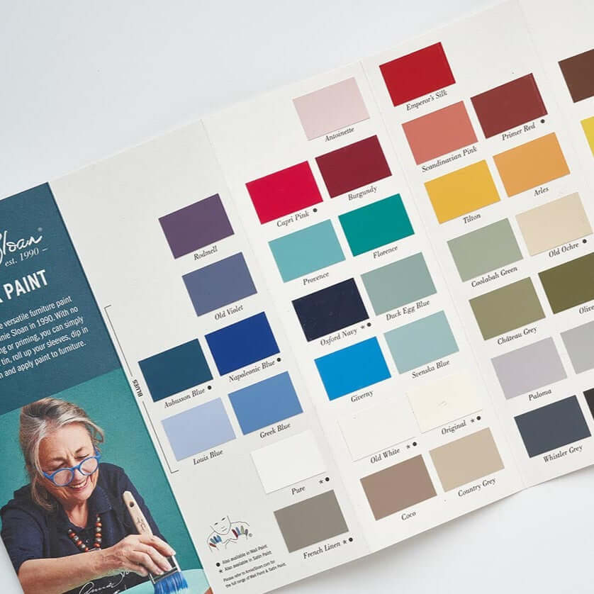 Annie Sloan Chalk Paint colour card