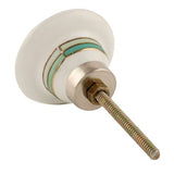 Green & Emerald Ceramic Knob