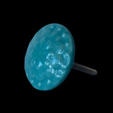 Turquoise Flower Ceramic Knob
