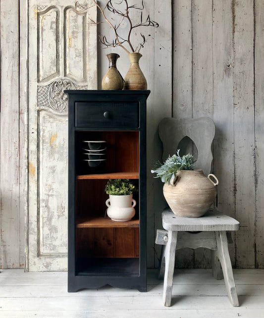 Athenian Black Petit Bookcase