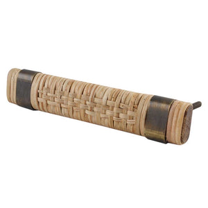 Rattan and Bronze Handle