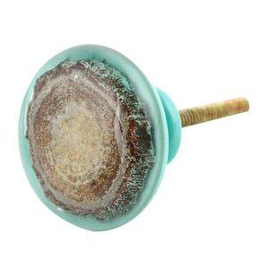 Seafoam Wood & Resin Knob