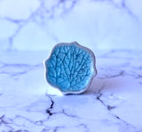 Blue Crackle Ceramic Knob