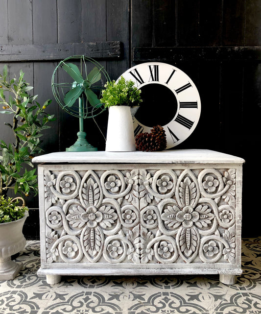 Brooke Carved Blanket Box
