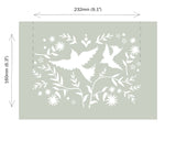Mexican birds Annie Sloan Stencil