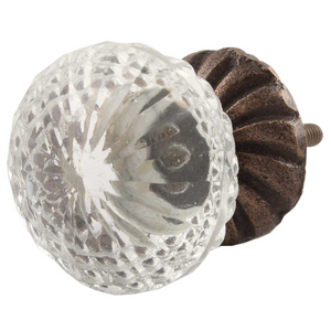 Meghan Antique Glass Door Knob