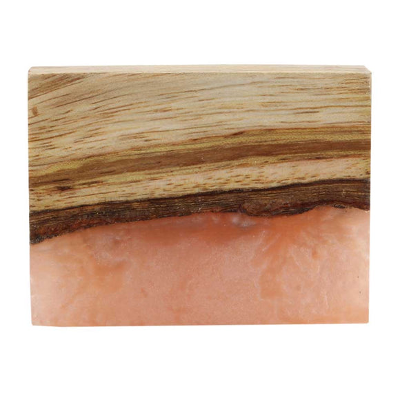 Tilly Pink resin and wood knob