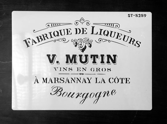 Fabrique De Liqueurs Stencil