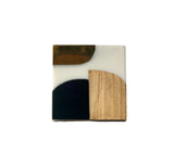Carnaby wood and brass Knob